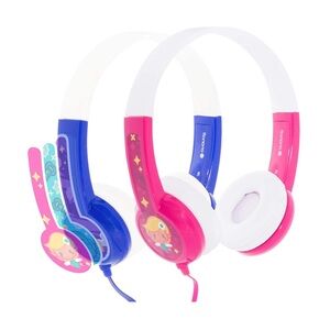 ONANOFF‎ BuddyPhones Discover, Volume-Limiting Kids Headphones, Blue and Pink